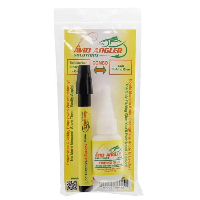 Avid Angler Solutions Fishing Glue and Chartreuse/Garlic Scent Bait Marker Combo - Image 2