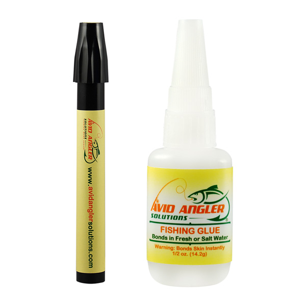 Avid Angler Solutions Fishing Glue and Chartreuse/Garlic Scent Bait Marker  Combo - Avid Angler Solutions